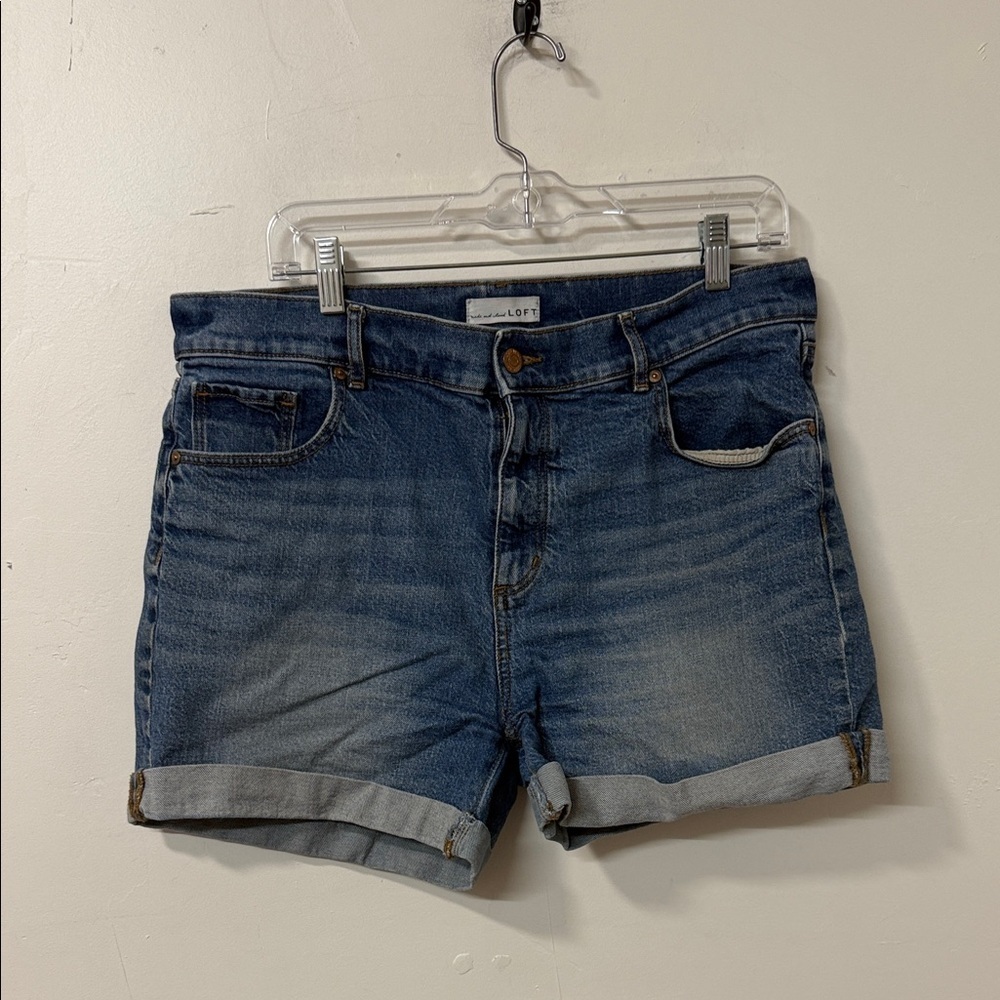 LOFT Denim Jean Shorts Blue